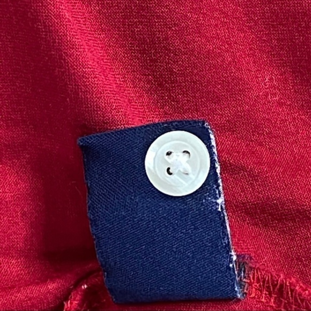 Austin Reed Red Diamond Pattern Cotton Polo - Picture 6 of 7